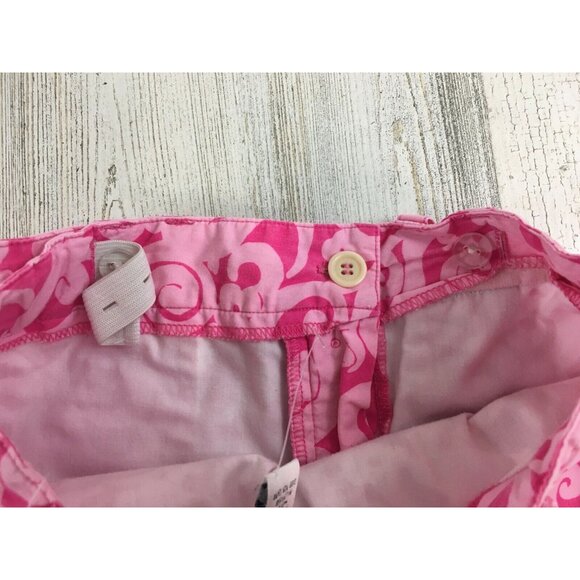 Vtg Lilly Pulitzer Pink 7Cs Print Crop Pants Girls Sz 5 - Picture 9 of 16